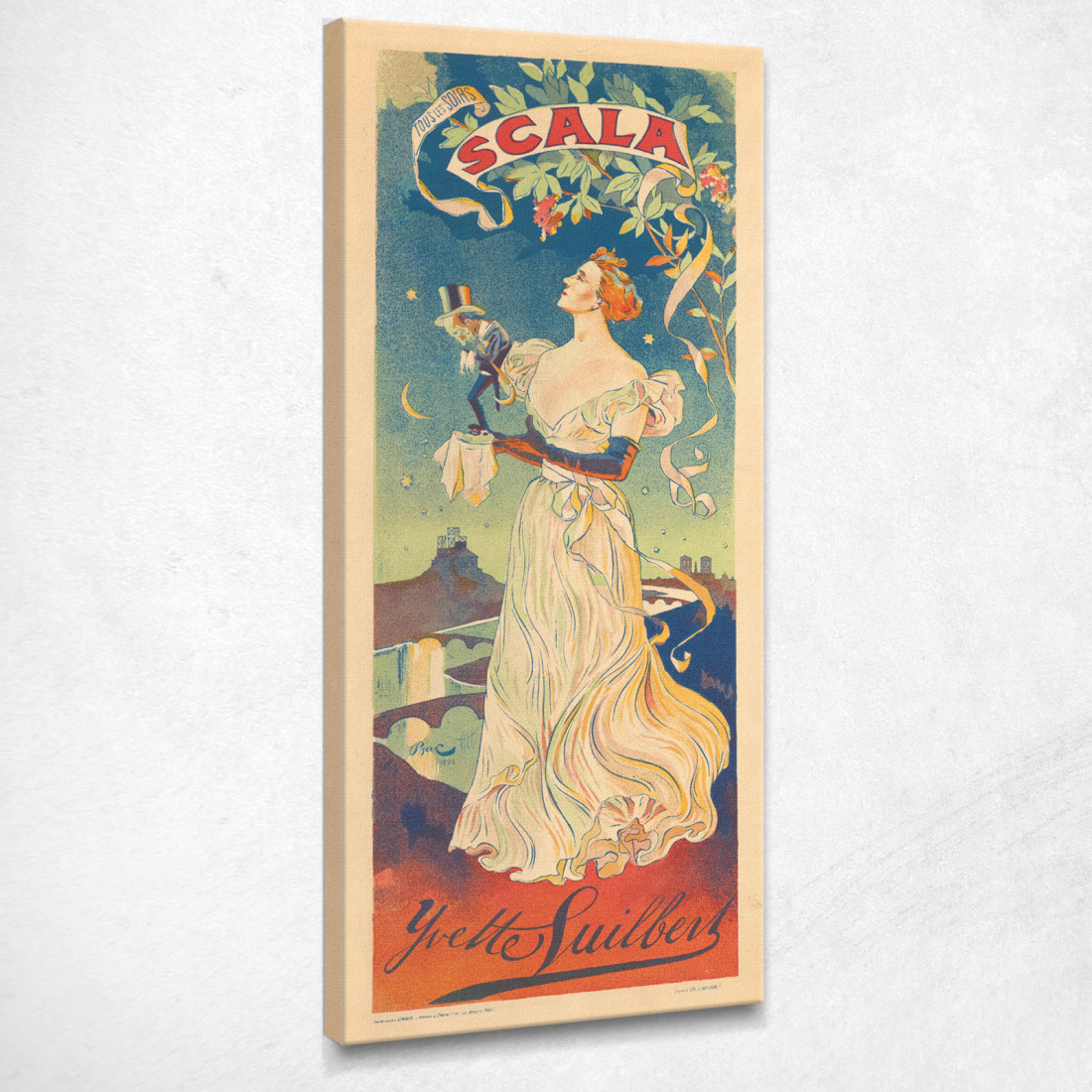 Scala Jules Chéret jch103 quadro stampato su tela Scala Jules Chéret jch103 quadro stampato su tela