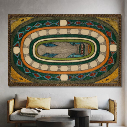 Monumento E Stemma Della Parte Della Città Dei Giganti Taller - Anello Nella Città Gigante Granada Adolf Wölfli awl3 quadro sta