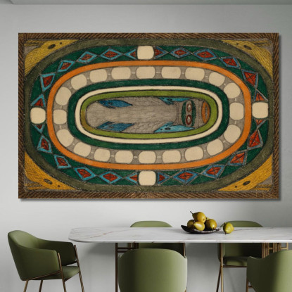 Monumento E Stemma Della Parte Della Città Dei Giganti Taller - Anello Nella Città Gigante Granada Adolf Wölfli awl3 quadro sta