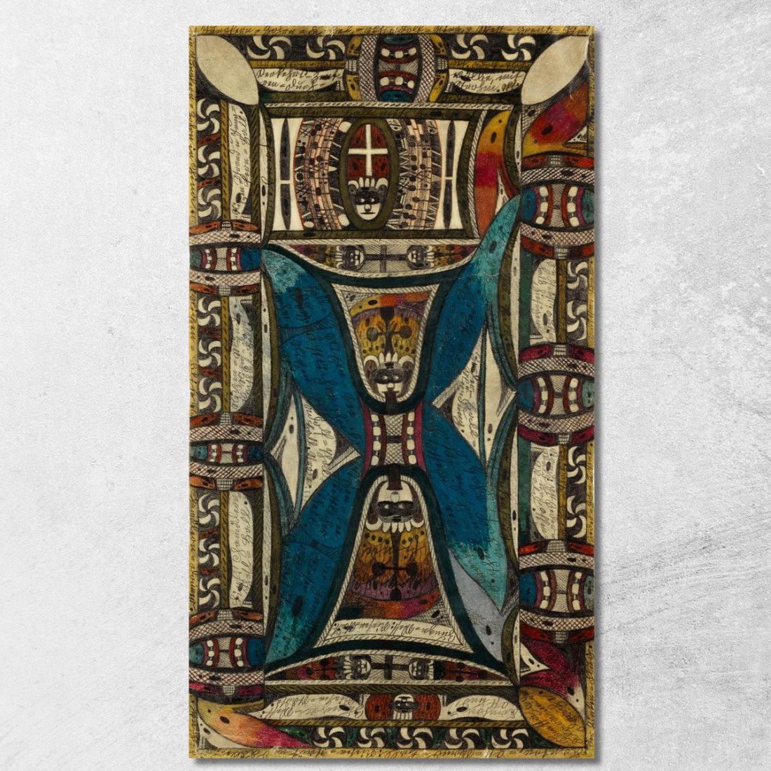 Il Bacher Del Centro Mostra La Pianta Delle Due Mezze Isole Città Giganti Della Cina: Zunga - Est E Zunga - Ovest Adolf Wölfli Il Bacher Del Centro Mostra La Pianta Delle Due Mezze Isole Città Giganti Della Cina: Zunga - Est E Zunga - Ovest Adolf Wölfli