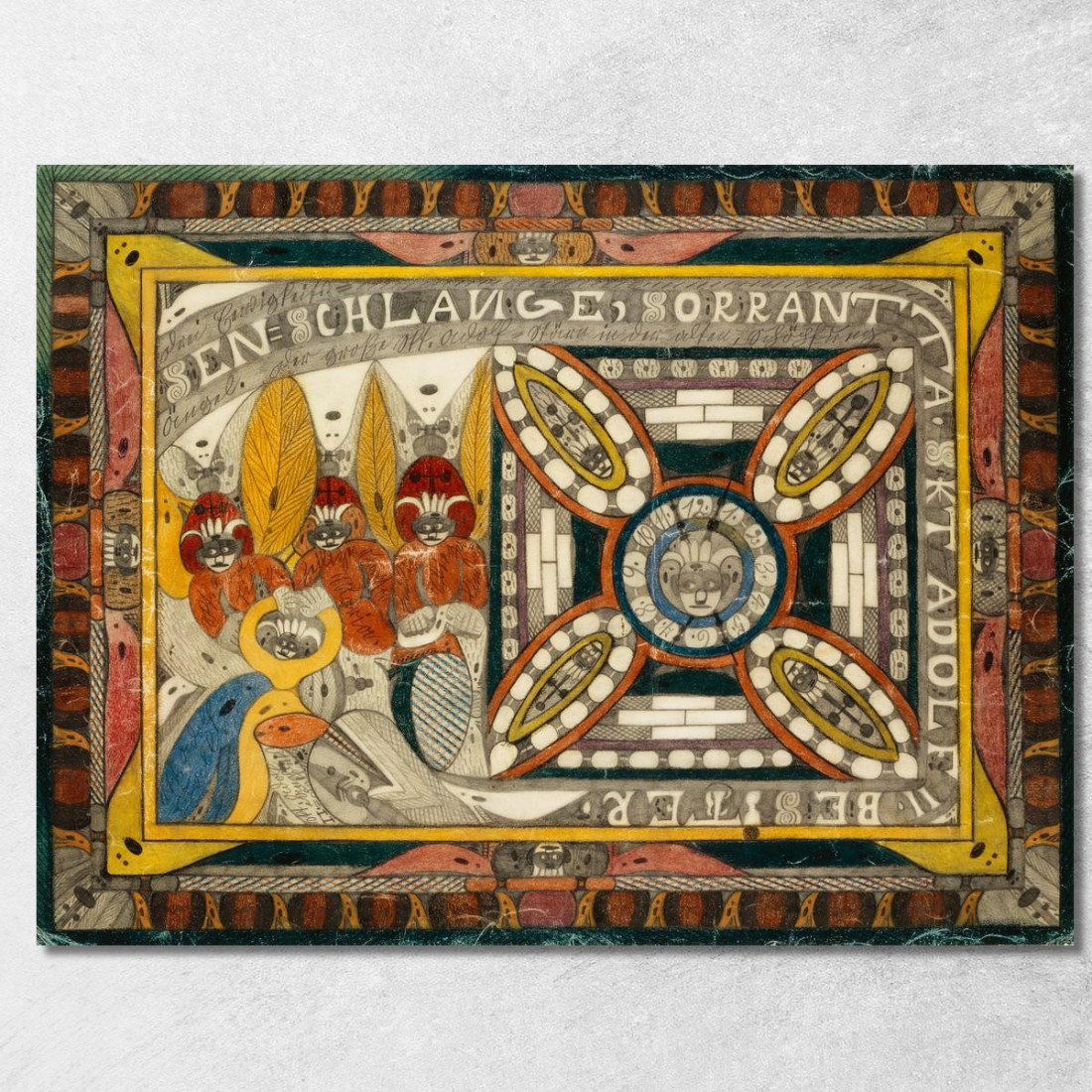 Serpente Gigante Sorrantta Tre Angeli Dell'Eternità E La Grande Stella Skt. Adolf Nella Vecchia Creazione Adolf Wölfli awl29 qu Serpente Gigante Sorrantta Tre Angeli Dell'Eternità E La Grande Stella Skt. Adolf Nella Vecchia Creazione Adolf Wölfli awl29 qu