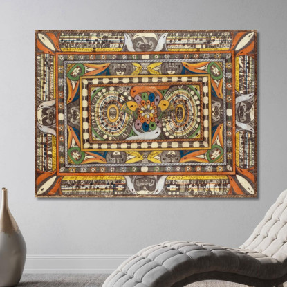 Sala Della Città Gigante Armi - Stemma Adolf Wölfli awl30 quadro stampato su tela