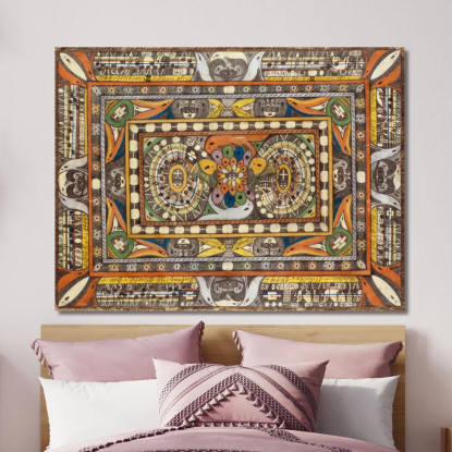 Sala Della Città Gigante Armi - Stemma Adolf Wölfli awl30 quadro stampato su tela