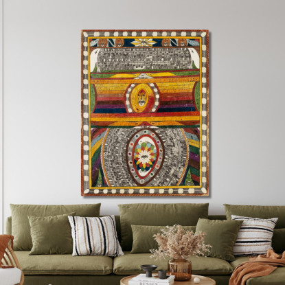 Città Di Berna N. 4 Adolf Wölfli awl42 quadro stampato su tela