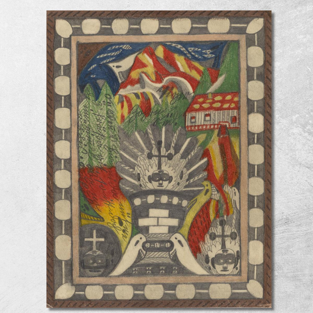 Ghiacciaio Gigante Della Tigre - Zohrn - Alta Alpe - Stok Nel Nord-Ovest Dell’India Adolf Wölfli awl44 quadro stampato su tela Ghiacciaio Gigante Della Tigre - Zohrn - Alta Alpe - Stok Nel Nord-Ovest Dell’India Adolf Wölfli awl44 quadro stampato su tela