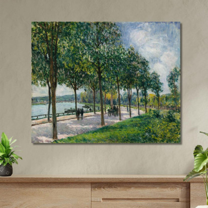 Viale Di Castagni Alfred Sisley asi3 quadro stampato su tela