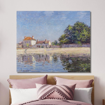 Bordi Del Loing Saint-Mammès – Il Fiume Loing A Saint-Mammès Alfred Sisley asi9 quadro stampato su tela