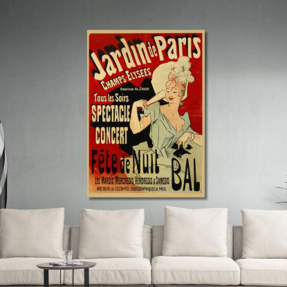 Ogni Sera Spettacolo Concerto Jules Chéret jch112 quadro stampato su tela
