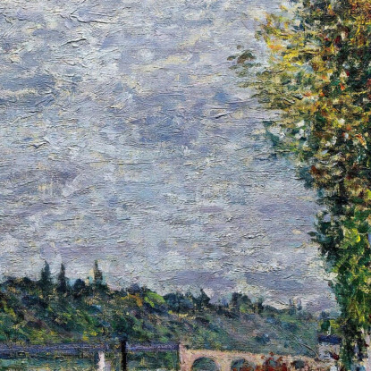 Giorno Di Nebbia A Saint-Mammès Alfred Sisley asi21 quadro stampato su tela