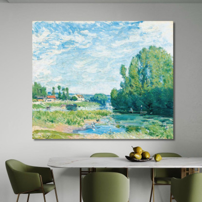 Lo Stagno Delle Anatre Alfred Sisley asi24 quadro stampato su tela