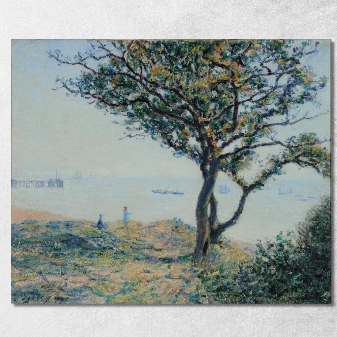 La Rada Di Cardiff Alfred Sisley asi26 quadro stampato su tela