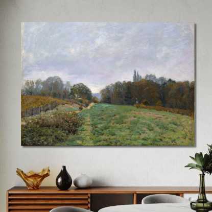 Paesaggio A Louveciennes Alfred Sisley asi37 quadro stampato su tela