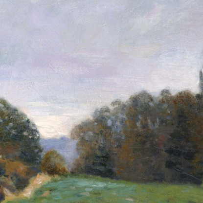 Paesaggio A Louveciennes Alfred Sisley asi37 quadro stampato su tela