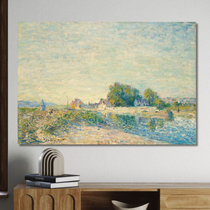 La Diga Del Canale Del Loing A Saint-Mammès Alfred Sisley asi39 quadro stampato su tela