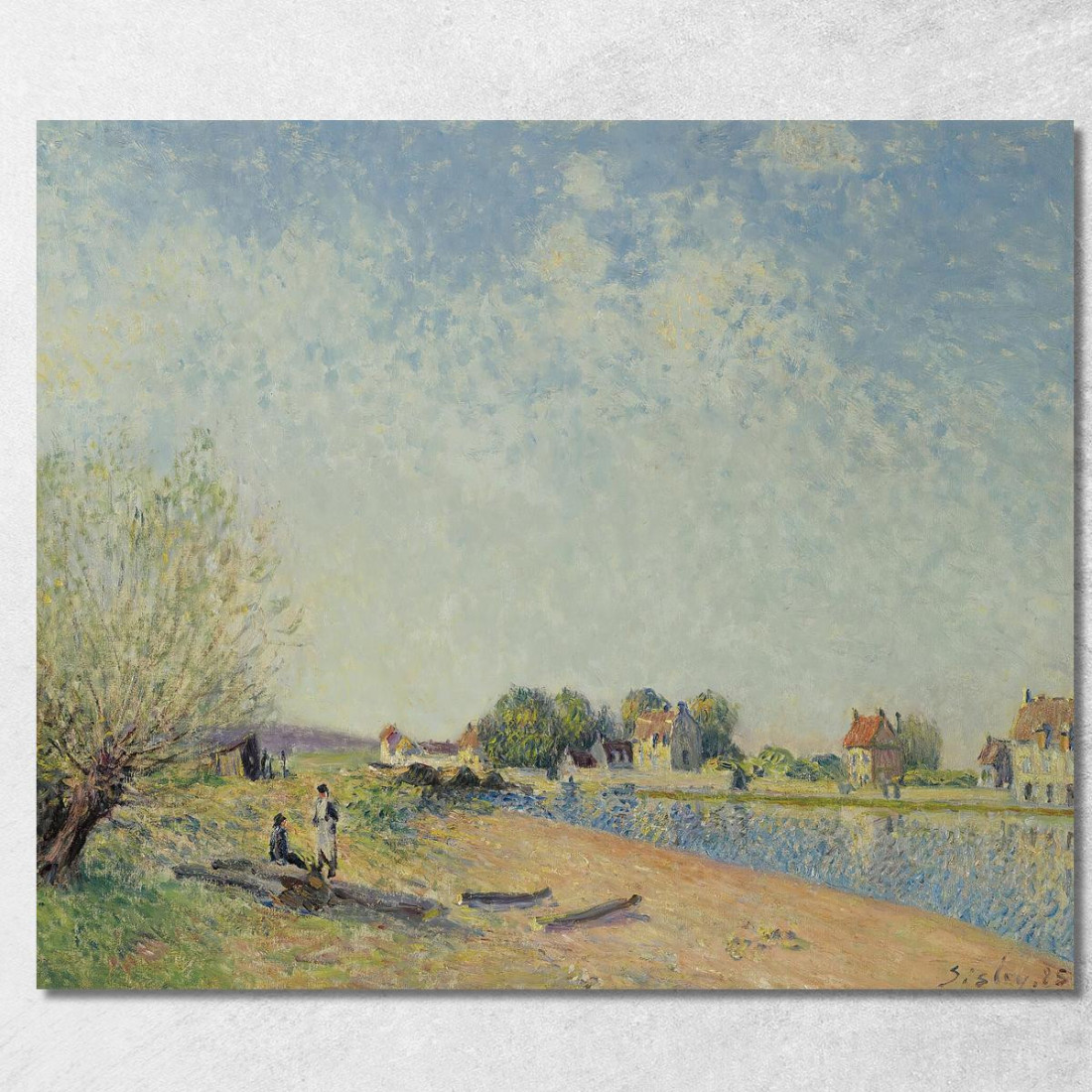 Il Canale Del Loing A Saint-Mammès Alfred Sisley asi40 quadro stampato su tela