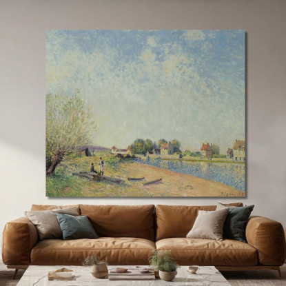 Il Canale Del Loing A Saint-Mammès Alfred Sisley asi40 quadro stampato su tela