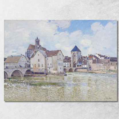 Il Ponte Di Moret Alfred Sisley asi44 quadro stampato su tela