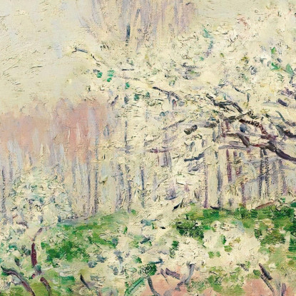 I Meli In Fiore Alfred Sisley asi50 quadro stampato su tela