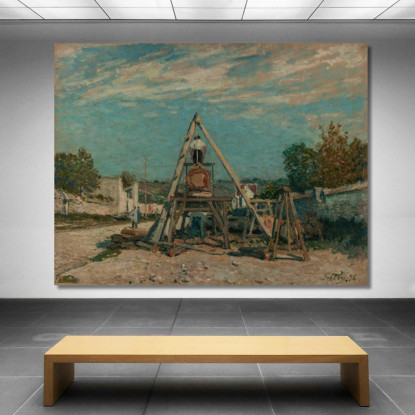 I Segatori Di Lungo Alfred Sisley asi51 quadro stampato su tela