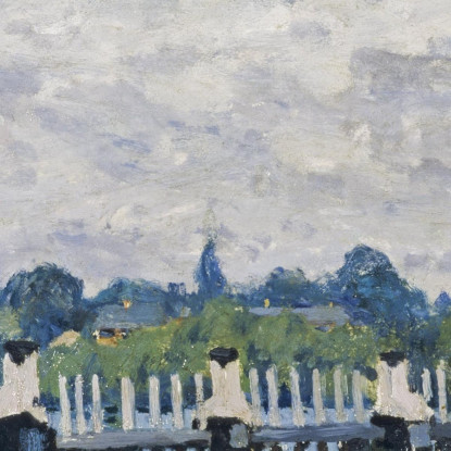 La Diga Di Molesey Hampton Court Alfred Sisley asi58 quadro stampato su tela