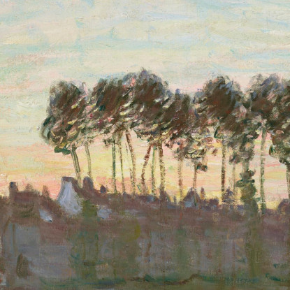 Moret-Sur-Loing Al Tramonto Alfred Sisley asi60 quadro stampato su tela