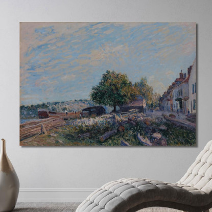 Saint-Mammès - Mattina Alfred Sisley asi69 quadro stampato su tela