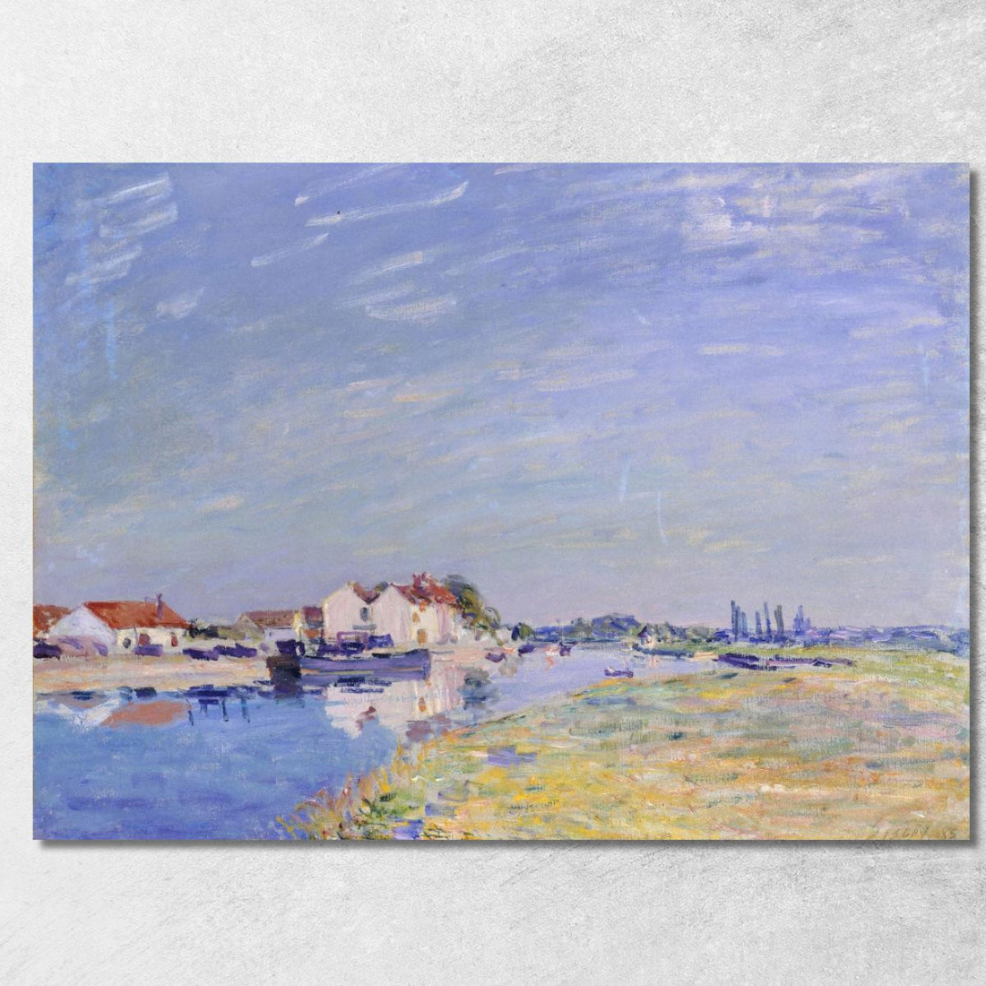 Saint-Mammès Alfred Sisley asi70 quadro stampato su tela