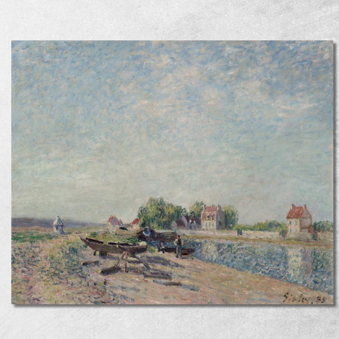 Canale Del Loing A Saint-Mammès Alfred Sisley asi72 quadro stampato su tela