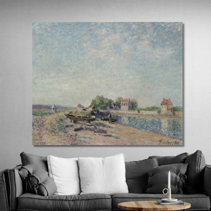 Canale Del Loing A Saint-Mammès Alfred Sisley asi72 quadro stampato su tela