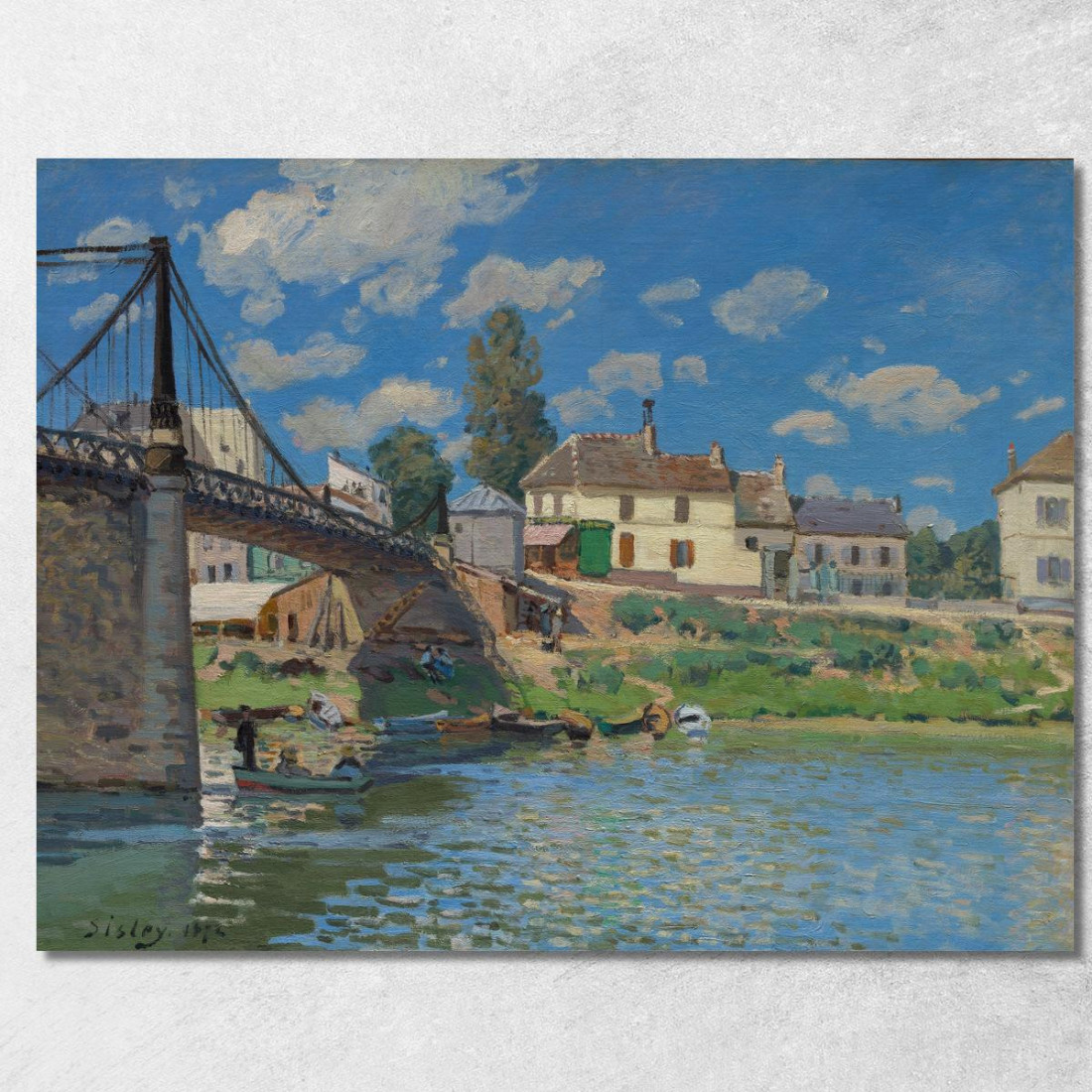 Il Ponte Di Villeneuve-La-Garenne Alfred Sisley asi79 quadro stampato su tela