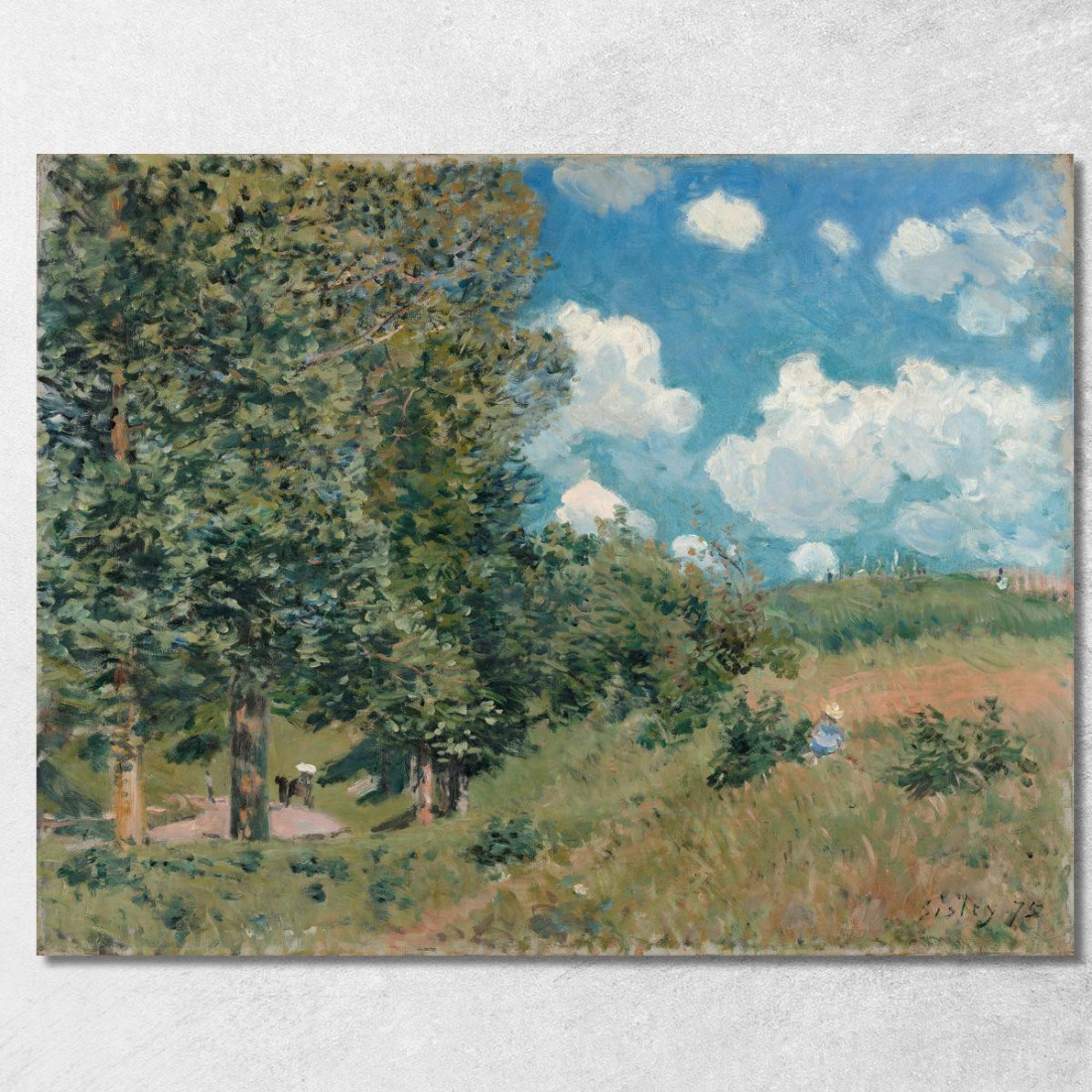 La Strada Da Versailles A Saint-Germain Alfred Sisley asi86 quadro stampato su tela