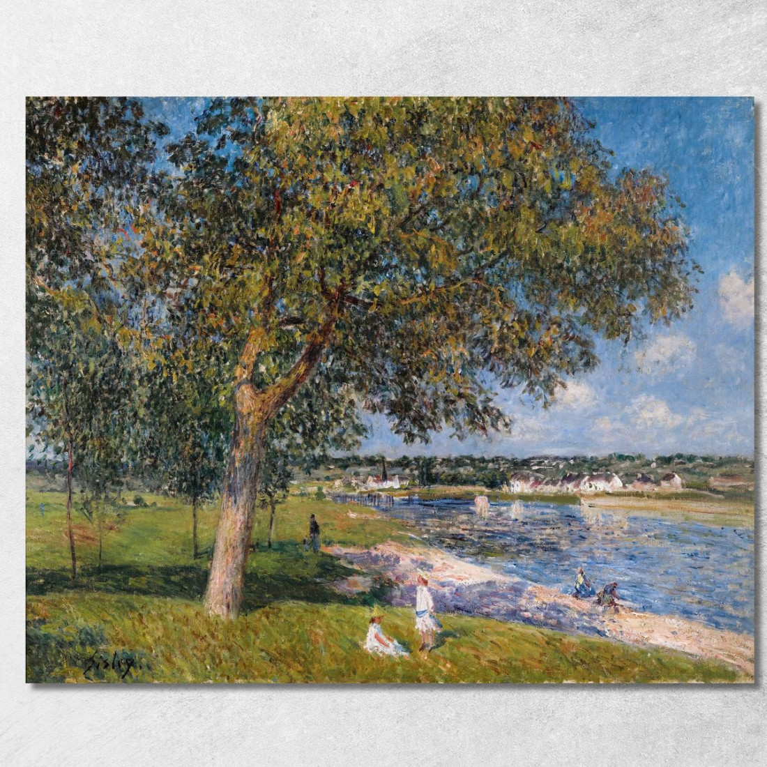 Un Noce Nella Prateria Di Thomery Alfred Sisley asi90 quadro stampato su tela Un Noce Nella Prateria Di Thomery Alfred Sisley asi90 quadro stampato su tela