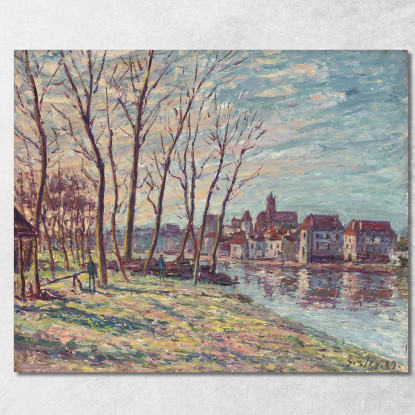 Vista Di Moret Alfred Sisley asi93 quadro stampato su tela