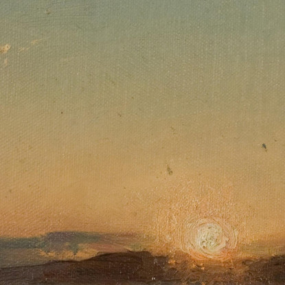 Sole Della Sera A Hvaler Amaldus Nielsen ani15 quadro stampato su tela