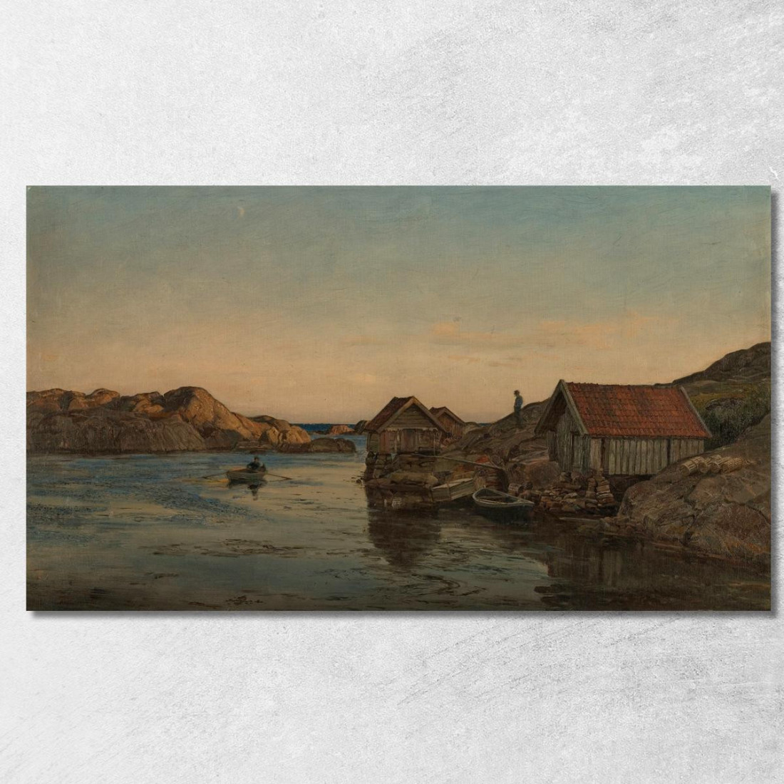 Fine Della Giornata A Lindesnes Amaldus Nielsen ani29 quadro stampato su tela