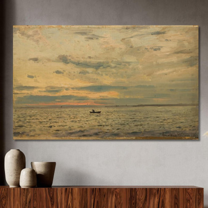 Dopo Il Tramonto Amaldus Nielsen ani37 quadro stampato su tela