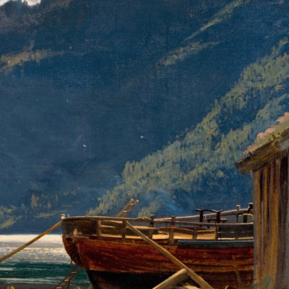 Da Eide Hardanger Amaldus Nielsen ani56 quadro stampato su tela