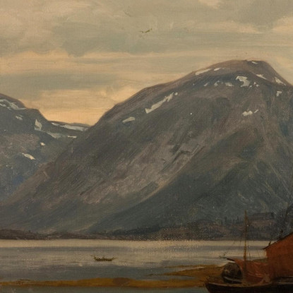 Dalle Montagne Di Englafjell Hardanger Amaldus Nielsen ani58 quadro stampato su tela