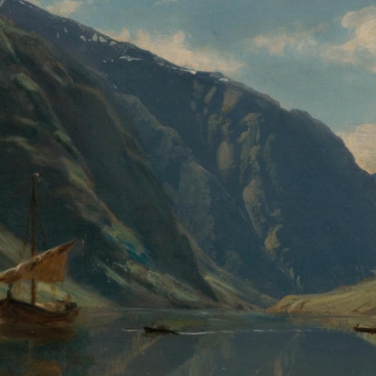 Dal Sognefjord Amaldus Nielsen ani95 quadro stampato su tela