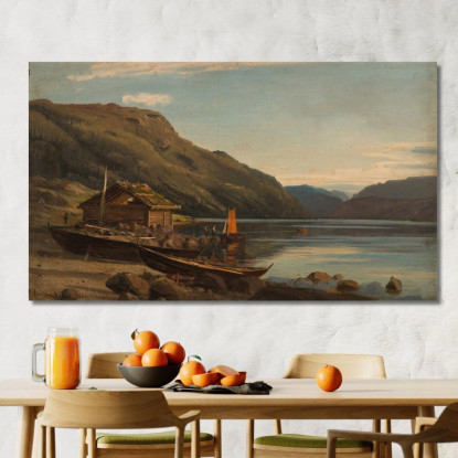 Dal Lago Di Suldal Amaldus Nielsen ani99 quadro stampato su tela