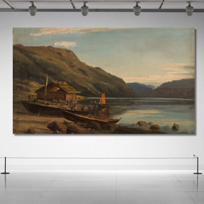 Dal Lago Di Suldal Amaldus Nielsen ani99 quadro stampato su tela