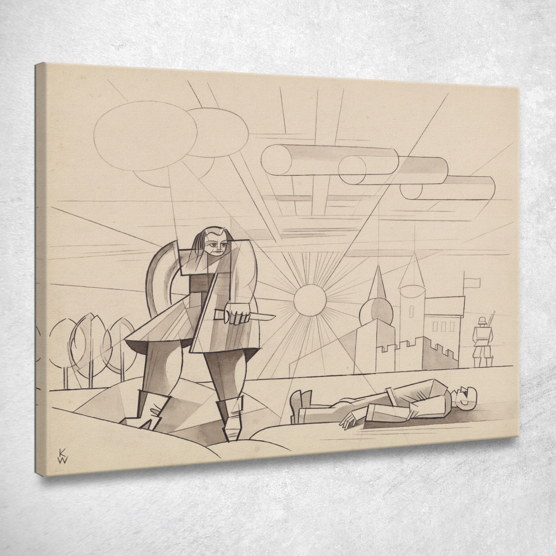 Morì Durante La Fuga Karl Wiener kwn21 quadro stampato su tela Morì Durante La Fuga Karl Wiener kwn21 quadro stampato su tela