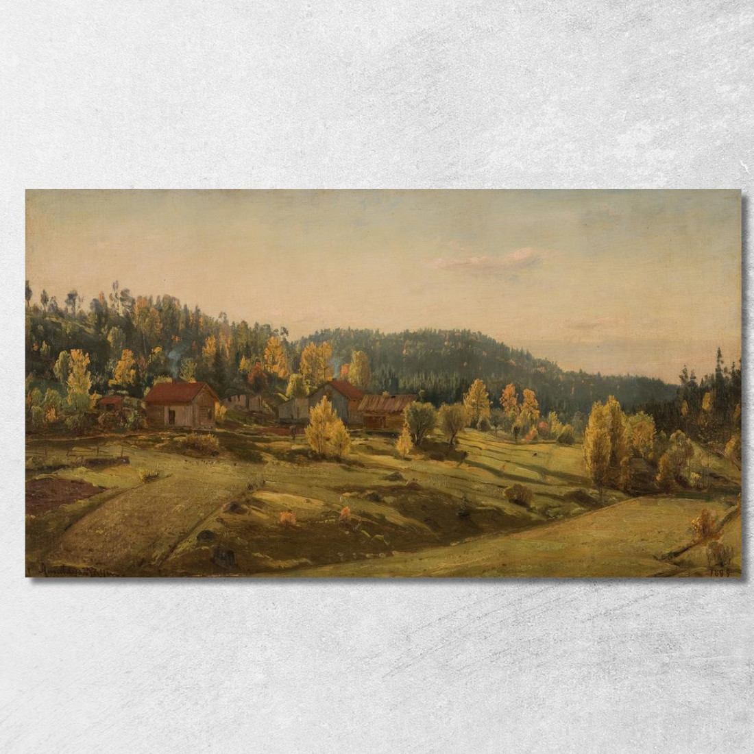 Autunno A Porsgrunn Amaldus Nielsen ani137 quadro stampato su tela