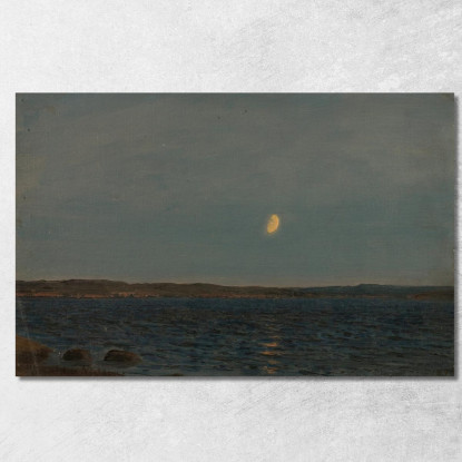 Chiaro Di Luna Hvaler Amaldus Nielsen ani167 quadro stampato su tela