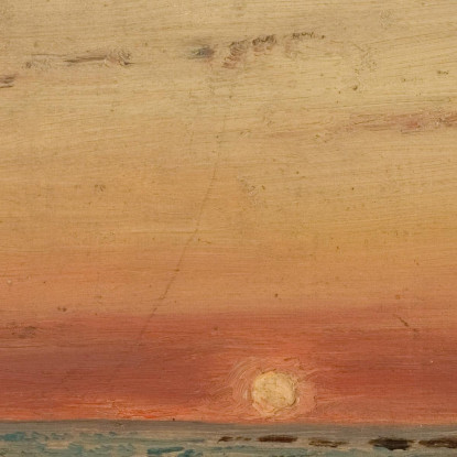 Tramonto Amaldus Nielsen ani204 quadro stampato su tela
