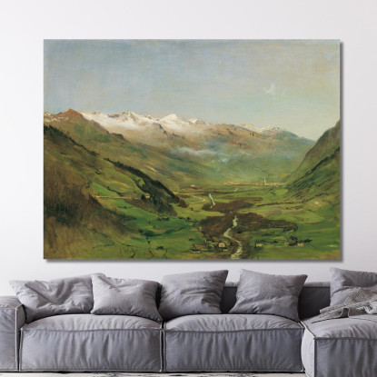 La Valle Di Gastein I Anton Romako arm13 quadro stampato su tela