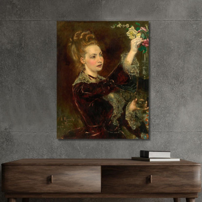 Elisabeth Von Nast-Kolb Nata Hardegg Anton Romako arm26 quadro stampato su tela