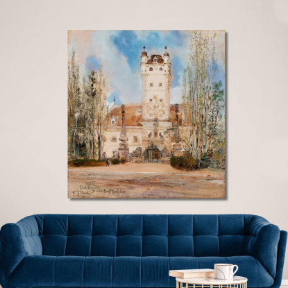 Castello Di Greillenstein Anton Romako arm29 quadro stampato su tela
