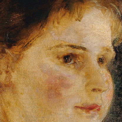 Ragazza Con Collana Di Perle Nei Capelli Anton Romako arm40 quadro stampato su tela