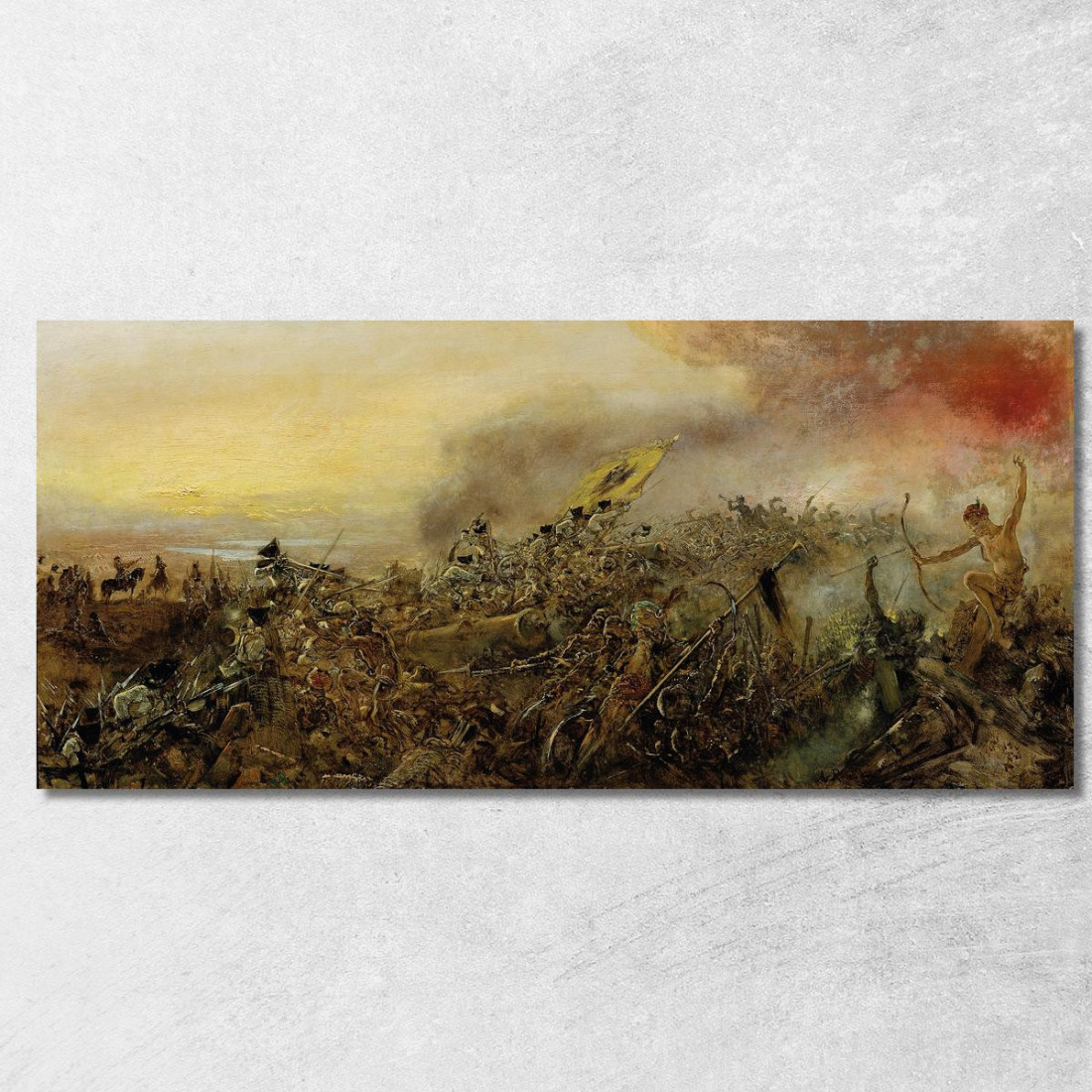 Principe Eugenio Di Savoia Nella Battaglia Di Zenta Anton Romako arm48 quadro stampato su tela Principe Eugenio Di Savoia Nella Battaglia Di Zenta Anton Romako arm48 quadro stampato su tela